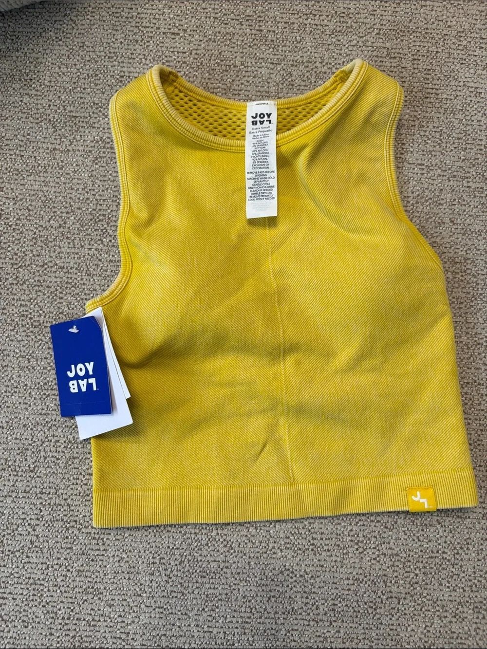 NWT JoyLab Black & Yellow Performance Four Piece Set Size XS - Picture 5 of 16